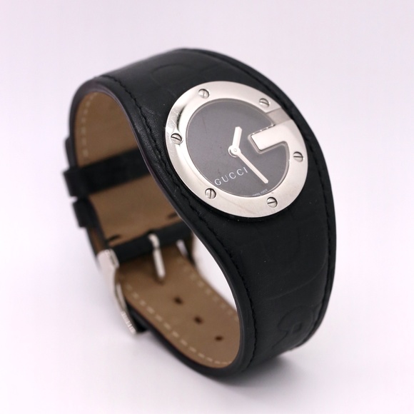 Gucci Black Watch Leather Monogram - Picture 1 of 10